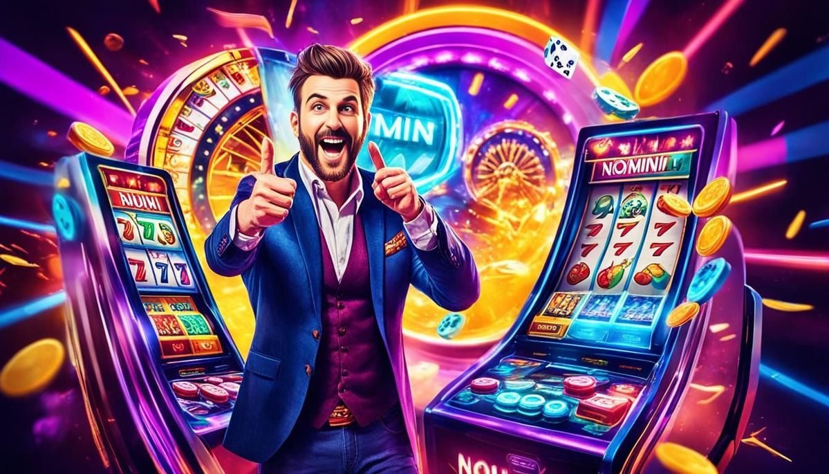 Antarmuka aplikasi setan69 menampilkan menu utama dengan pilihan live dealer, sportsbook, dan slot games